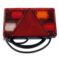 LAMPA TYLNA ZESP. PRAWA (BEZ PODŚW.) Z TRÓJKĄTEM, 12/24V, DIODOWA - NACZEPY-347602931