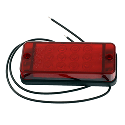 LAMPA PRZECIWMGŁOWA DIODOWA CZERWONA 12/24V-347602946