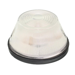 LAMPA OBRYSOWA BIAŁA NISKA PRZYCZEPA, FI 92MM, H=52MM-347178434