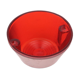 KLOSZ LAMPY OBRYSOWEJ CZERWONEJ NISKIEJ KLOSZ BEZ PODKŁADKI, PRZYCZEPA, FI 92MM, H=52MM-347178346
