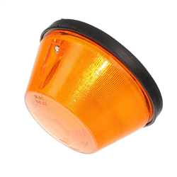 LAMPA OBRYSOWA POMARAŃCZOWA NISKA PRZYCZEPA, FI 92MM, H=52MM-347603068