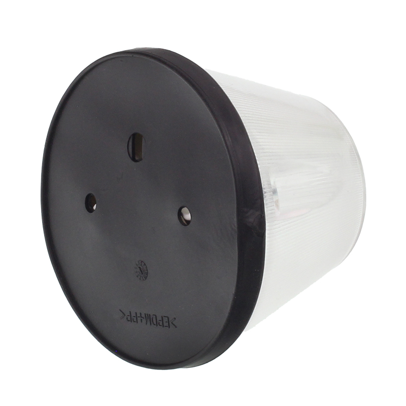 LAMPA OBRYSOWA BIAŁA WYSOKA PRZYCZEPA, FI 92MM, H=70MM-347178438