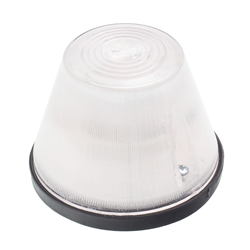 LAMPA OBRYSOWA BIAŁA WYSOKA PRZYCZEPA, FI 92MM, H=70MM-347178439