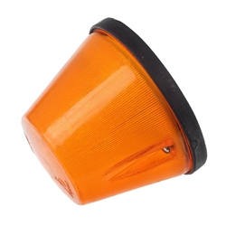 LAMPA OBRYSOWA POMARAŃCZOWA WYSOKA PRZYCZEPA, FI 92MM, H=70MM-347603079