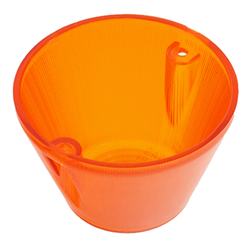 KLOSZ LAMPY OBRYSOWEJ POMARAŃC. WYSOKIEJ PRZYCZEPY-347603082