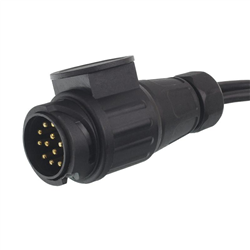 WIĄZKA ELEKTRYCZNA PRZYCZEPY, WTYCZKA 13/12V + PRZEWÓD 2X7M (2X5 ŻYŁ)-347603084