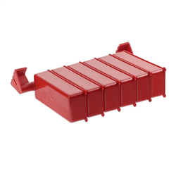 ZESTAW 6 POJEMNIKÓW OBROTOWYCH CZERWONY - 220X90X50/415MM-347603149