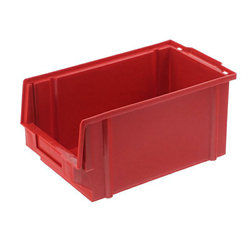 SKRZYNKA MAGAZYNOWA TYP0 - 149X 89X 69MM CZERWONA - NOŚNOŚĆ 1KG - PP-347603165