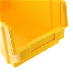 SKRZYNKA MAGAZYNOWA TYP0 - 149X 89X 69MM ŻÓŁTA - NOŚNOŚĆ 1KG - PP-347603183