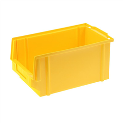 SKRZYNKA MAGAZYNOWA TYP1 - 199X135X100MM ŻÓŁTY - NOŚNOŚĆ 2KG - PP-347603213