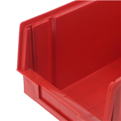 SKRZYNKA MAGAZYNOWA TYP3 - 400X269X199MM CZERWONA - NOŚNOŚĆ 8KG - PP-347603264
