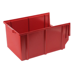 SKRZYNKA MAGAZYNOWA TYP3 - 400X269X199MM CZERWONA - NOŚNOŚĆ 8KG - PP-347603262