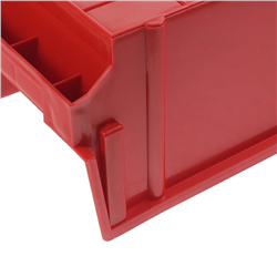 SKRZYNKA MAGAZYNOWA TYP3 - 400X269X199MM CZERWONA - NOŚNOŚĆ 8KG - PP-347603265