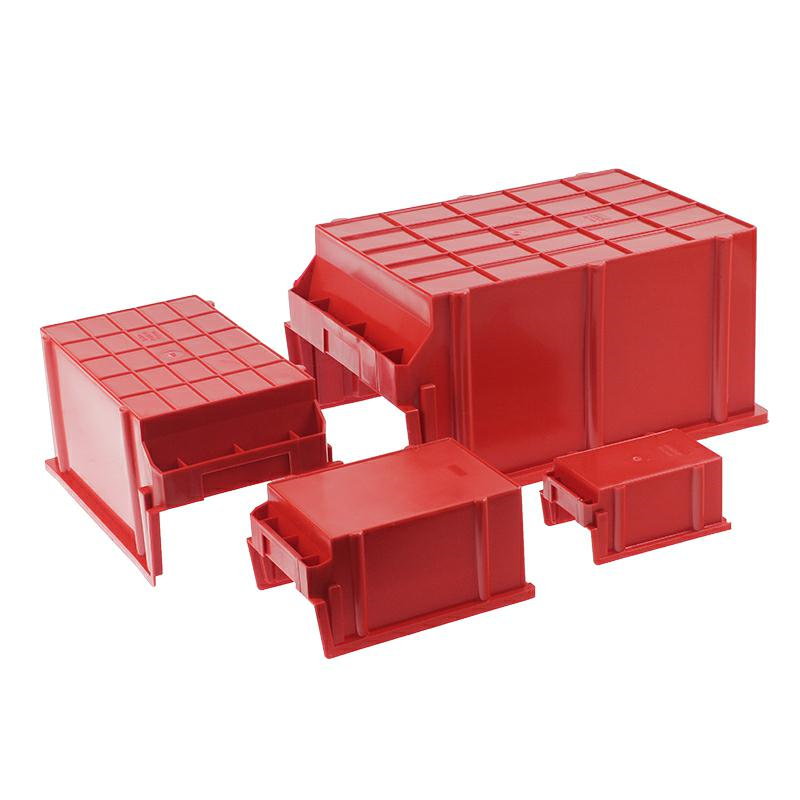 SKRZYNKA MAGAZYNOWA TYP3 - 400X269X199MM CZERWONA - NOŚNOŚĆ 8KG - PP-347603268
