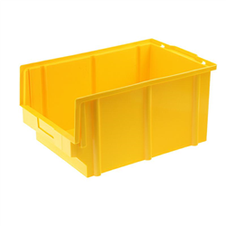 SKRZYNKA MAGAZYNOWA TYP3 - 400X269X199MM ŻÓŁTA - NOŚNOŚĆ 8KG - PP-347603277