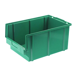 SKRZYNKA MAGAZYNOWA TYP3 - 400X269X199MM ZIELONA - NOŚNOŚĆ 8KG - PP-347603285