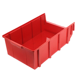 SKRZYNKA MAGAZYNOWA TYP4 - 600X360X200MM CZERWONY - NOŚNOŚĆ 15KG - PP-347603294