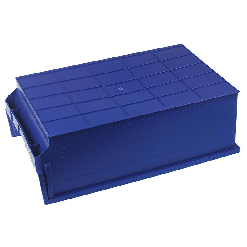 SKRZYNKA MAGAZYNOWA TYP4 - 600X360X200MM NIEBIESKA - NOŚNOŚĆ 15KG - PP-347603296