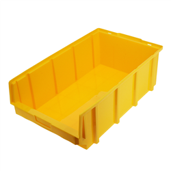 SKRZYNKA MAGAZYNOWA TYP4 - 600X360X200MM ŻÓŁTY - NOŚNOŚĆ 15KG - PP-347603297