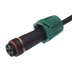 WTYCZKA BAJONET 5 PIN, ZIELONA Z PRZEWODEM 1M-347603483