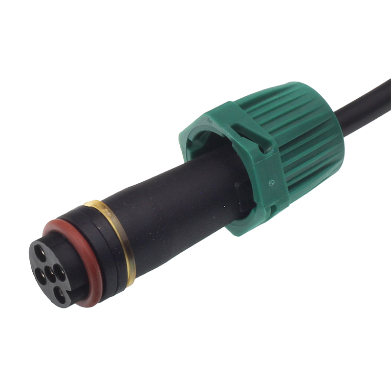 WTYCZKA BAJONET 5 PIN, ZIELONA Z PRZEWODEM 1M-347603483