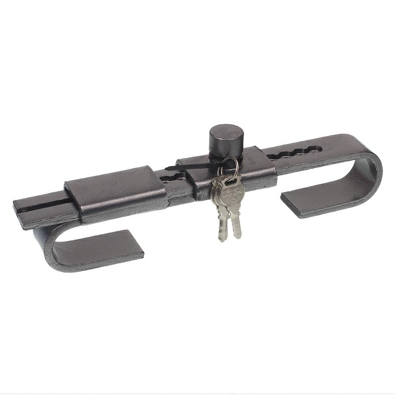 ZAMEK - BLOKADA KONTENERA - STAL WĘGLOWA, 2 KLUCZE, PRZEŚWIT 210/420MM-347603797
