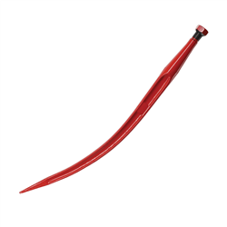 ZĄB ŁADOWACZA WYGIĘTY L=680MM, KROKODYL M22X1,5, Z NAKRĘTKĄ STOŻKOWĄ-347603793