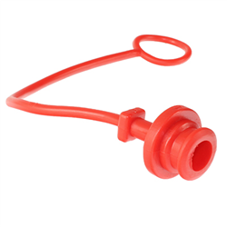 ZAŚLEPKA SZYBKOZŁĄCZA HYDRAULICZNEGO GNIAZDO 1/2", CZERWONA-347603909