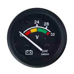 WSKAŹNIK NAPIĘCIA (WOLTOMIERZ) MTZ, 24V, VOLTOMIERZ. BEZ PODŚWIETLENIA, ZAKRES 16-32V-347604269