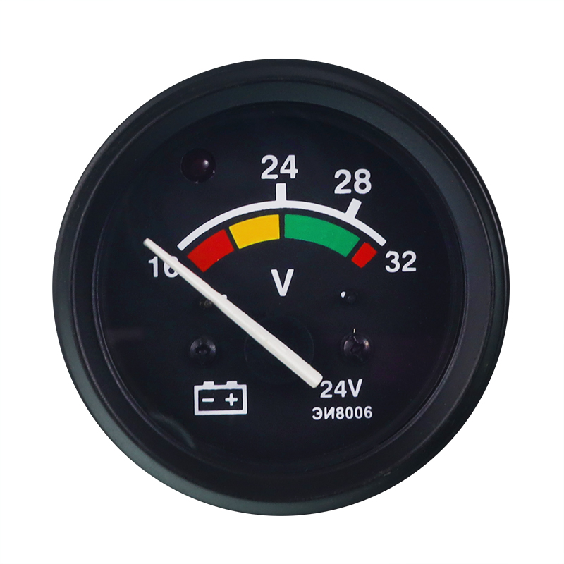 WSKAŹNIK NAPIĘCIA (WOLTOMIERZ) MTZ, 24V, VOLTOMIERZ. BEZ PODŚWIETLENIA, ZAKRES 16-32V-347604269