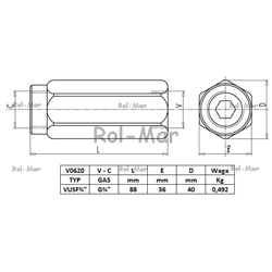 ZAWÓR ZWROTNY VU 3/4" - 0,5 BAR-347871167