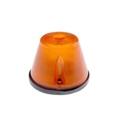 LAMPA OBRYSOWA BIAŁA WYSOKA PRZYCZEPA, FI 92MM, H=70MM-347866753