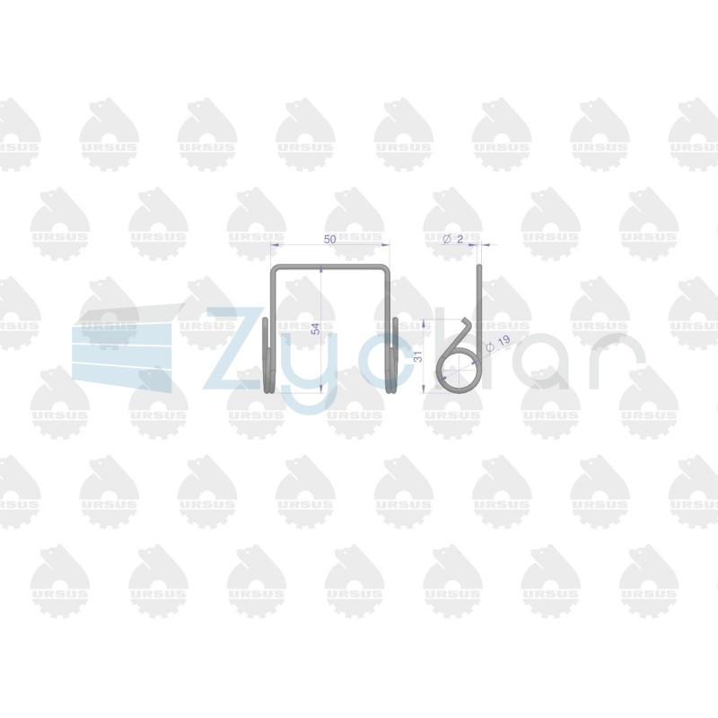 Komplet sprężyn sprzęgła C-330360 50501120 Oryginał Ursus
