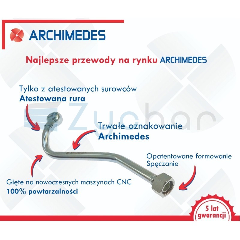 Rurka łącząca podnośnika Ursus C-360 ARCHIMED