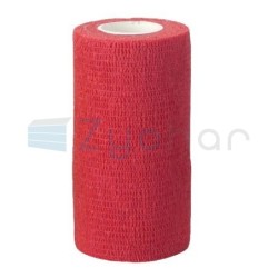 Samoprzylepny bandaż EquiLastic, 7,5 cm, czerwony, Kerbl