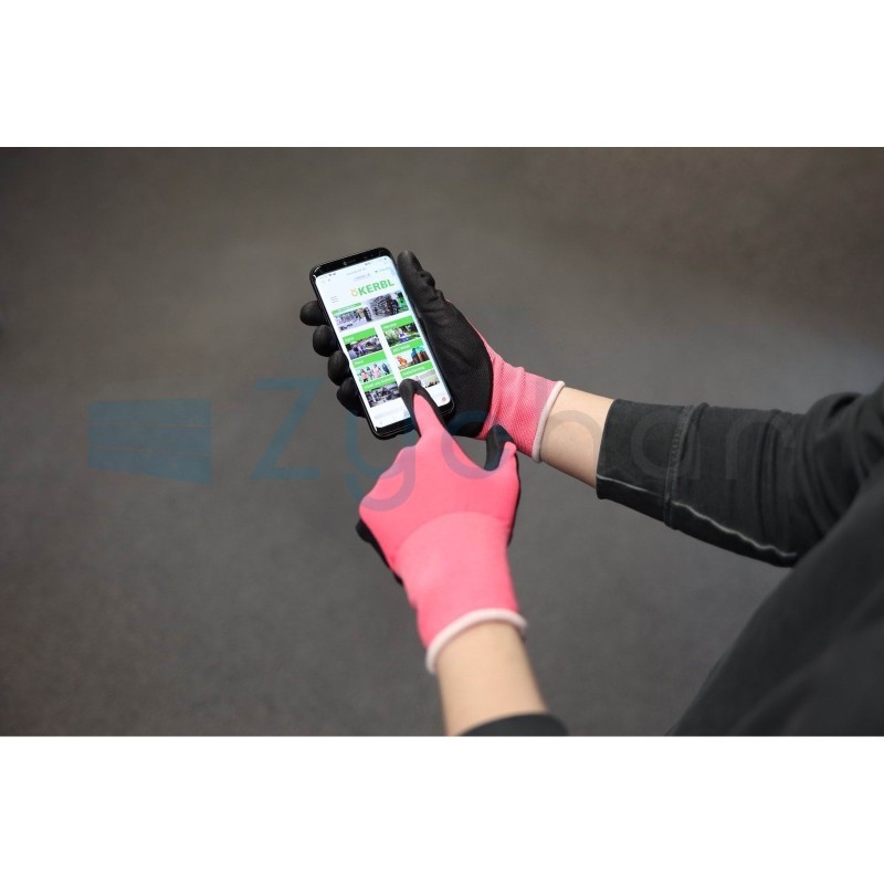 Rękawice robocze EasyTouch Lady, różowe, rozmiar 8, Kerbl