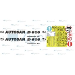 Naklejki przyczepa Autosan D-616