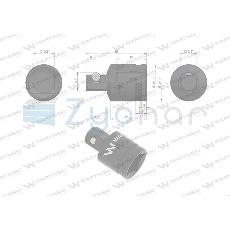 Redukcja 12 -38. 25mm, Waryński