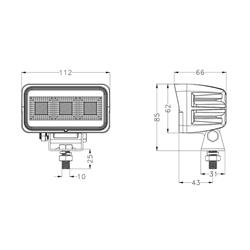 Mocna lampa robocza LED 60W 4620 lm 10–30V-347923004