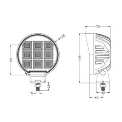 Wysokiej mocy lampa robocza LED 144W  11520 lm 10–30V-347923163
