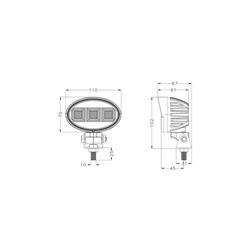 Mocna lampa robocza LED 60W 4620 lm 10–30V-347923276