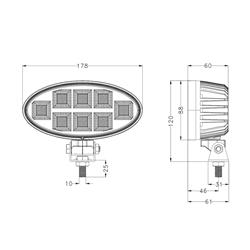 Mocna lampa robocza LED 160W  12800 lm 10–30V-347923350