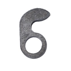 Safety hook for bottom opening hinge
