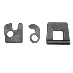 Seitenverriegelungsscharnier, unterer Auswurf, Blech 10 mm – Länge 70 mm