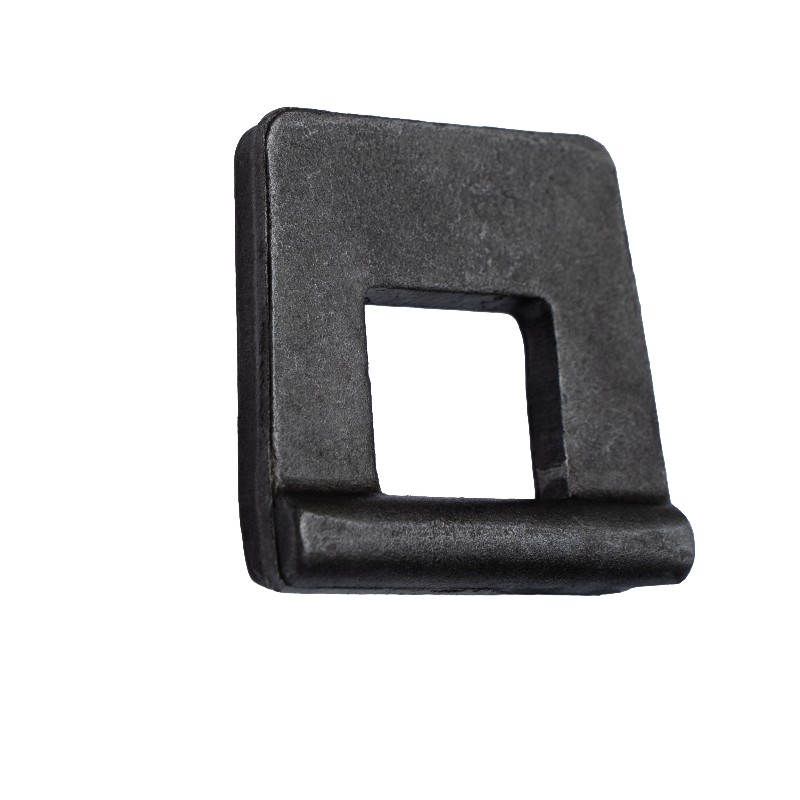 Hinge, side lock, lower discharge, sheet metal 10 mm - Length 70 mm