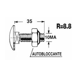 Śruba M10x35 + nakrętka kl. 8.8-347926797