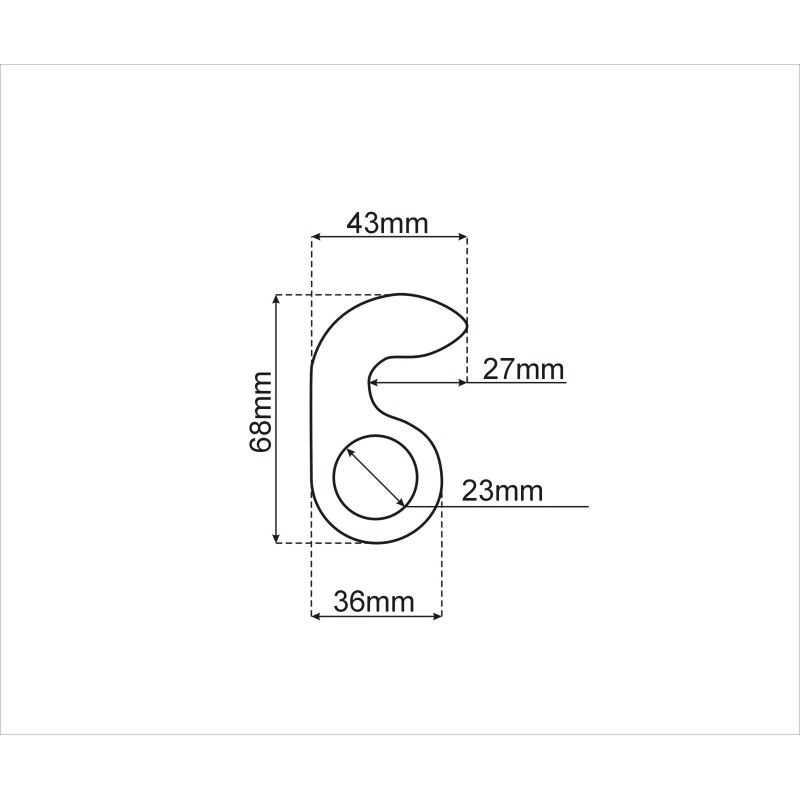 Sada pantů pro spodní otevírání přívěsu na 3 strany (83mm)