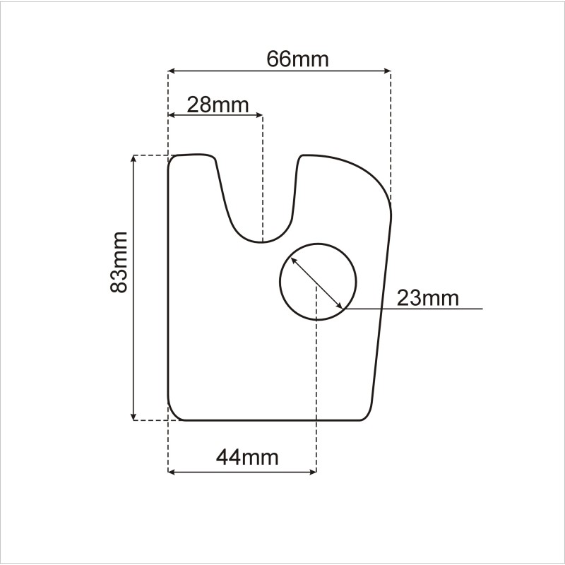 Sada pantů pro spodní otevírání přívěsu na 3 strany (83mm)
