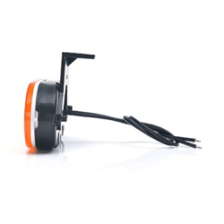 Lampa obrysowa pozycyjna boczna elipsa W197 12V/24V LED 12V/24V wodoodporna IP66/68 pomarańczowa-347495270