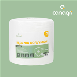 Włókninowy ręcznik do wymion, niepylący, 60 g/m2, 1800 g, 26 x 25 cm, Canagri-347754126